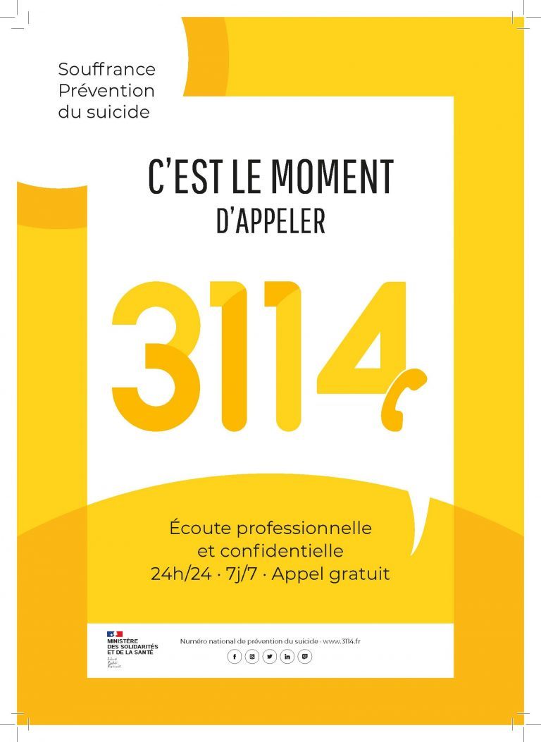 Lancement du numéro national de prévention du suicide