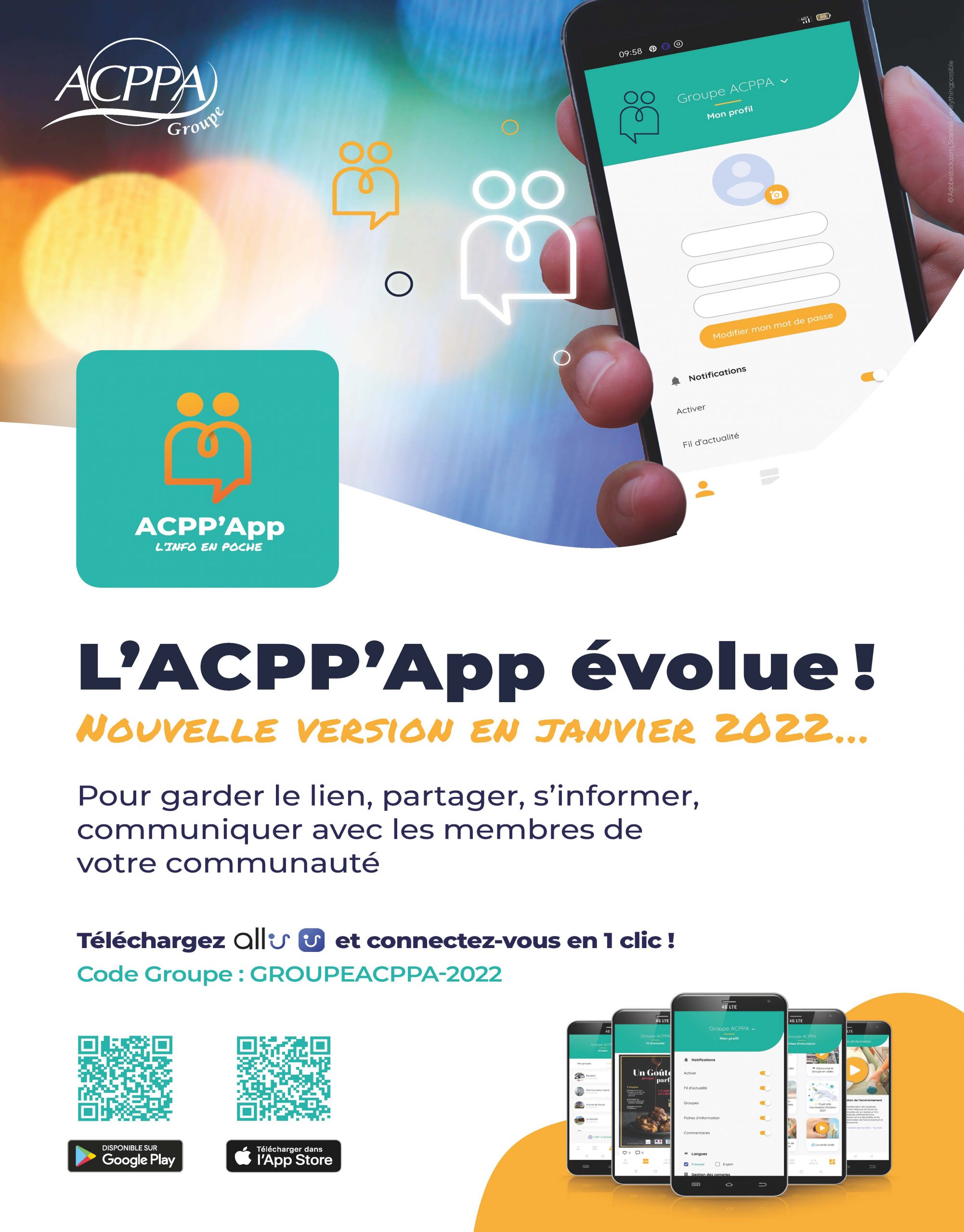 Rejoignez vos communautés sur l’application ACPP’App